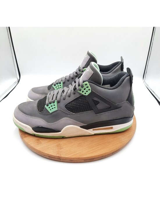 Air Jordan 4 Retro Mens 13.5 Shoes Green Glow Basketball Sneakers 2013 SAMPLE main image 9